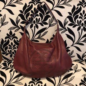 Tory Burch burgundy purse